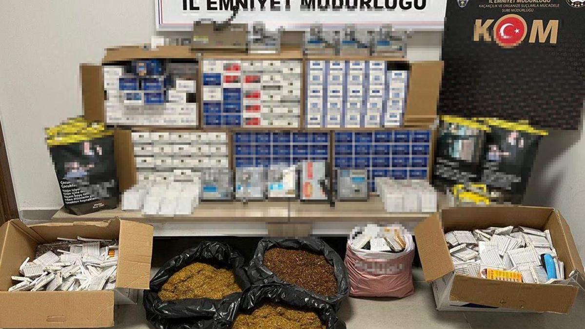 Tekirdağ'da çok sayıda kaçak ürün ele geçirildi
