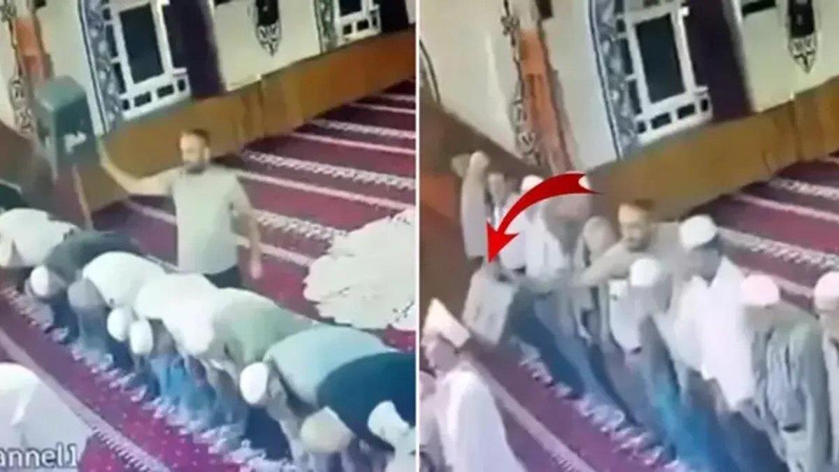 Manisa'da namaz kıldıran imama saldırdı