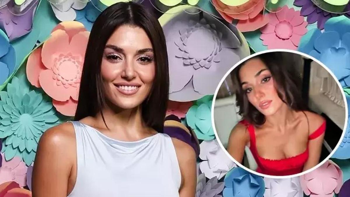 Hande Erçel Fas'ta düzenlenen moda fuarının onur konuğu oldu
