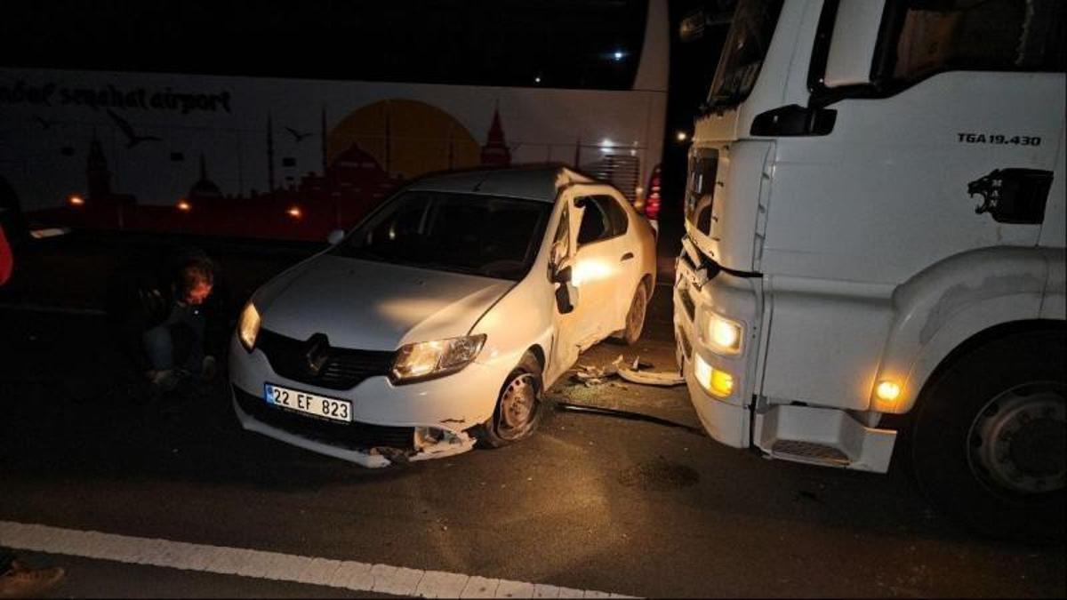 Tıra çarpan ehliyetsiz sürücü 5,46 promil alkollü çıktı