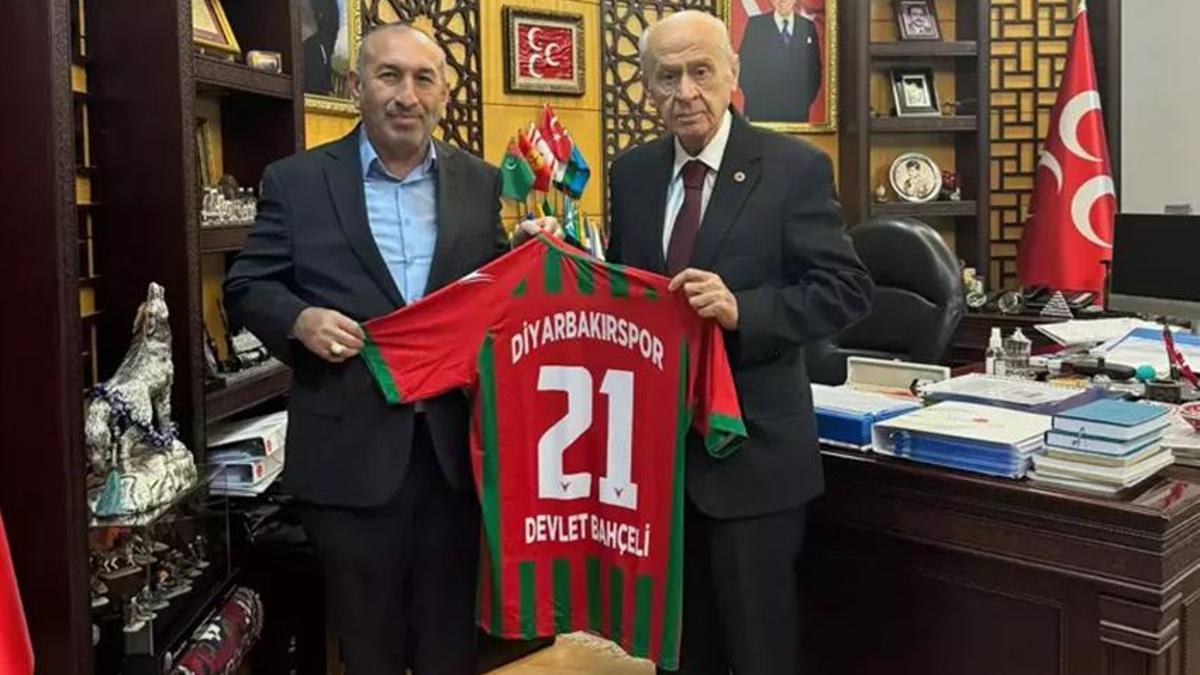MHP Genel Başkanı Diyarbakır İl Başkanını ve Diyarbakırspor Başkanını kabul etti