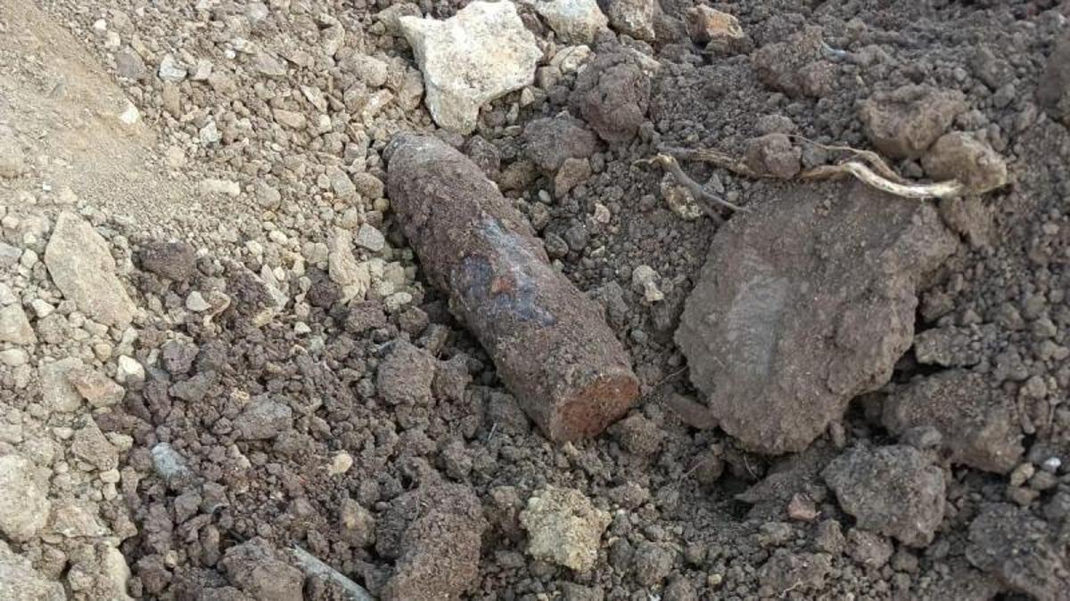 Bursa'da bulunan patlamamış top mermisi imha edildi