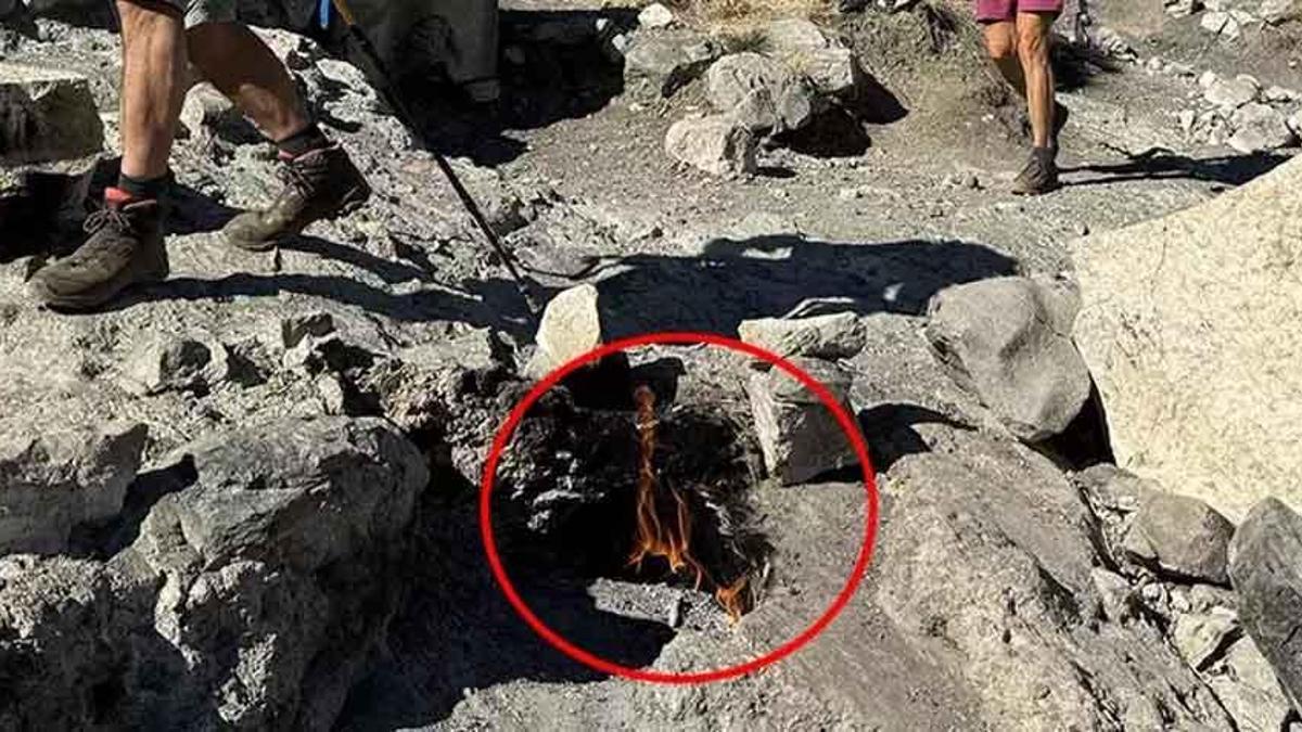 Herkes bu gizemi görmeye geliyor: Bu ateş Antalya'da binlerce yıldır yanmaya devam ediyor