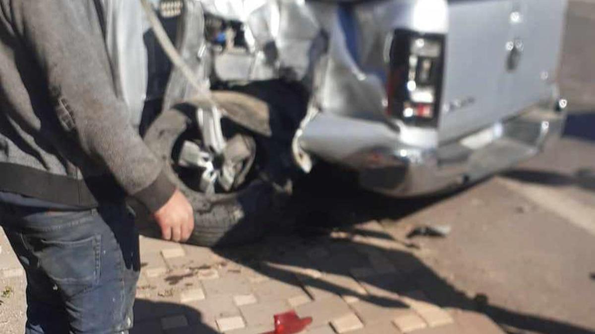 Kayseri'de TIR ile kamyonet çarpıştı; 1 yaralı