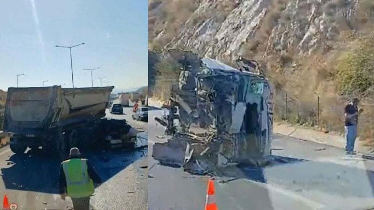 3 TIR'ın karıştığı kazada 1 ölü, 1 yaralı