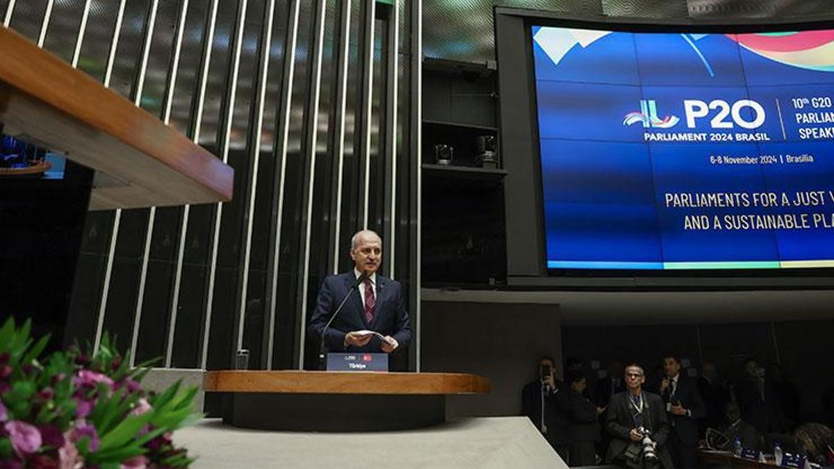 TBMM Başkanı Kurtulmuş P20 Zirvesi’nde konuştu: İsrail’in BM üyeliğinin askıya alınmasını tartışmanın vakti gelmiştir
