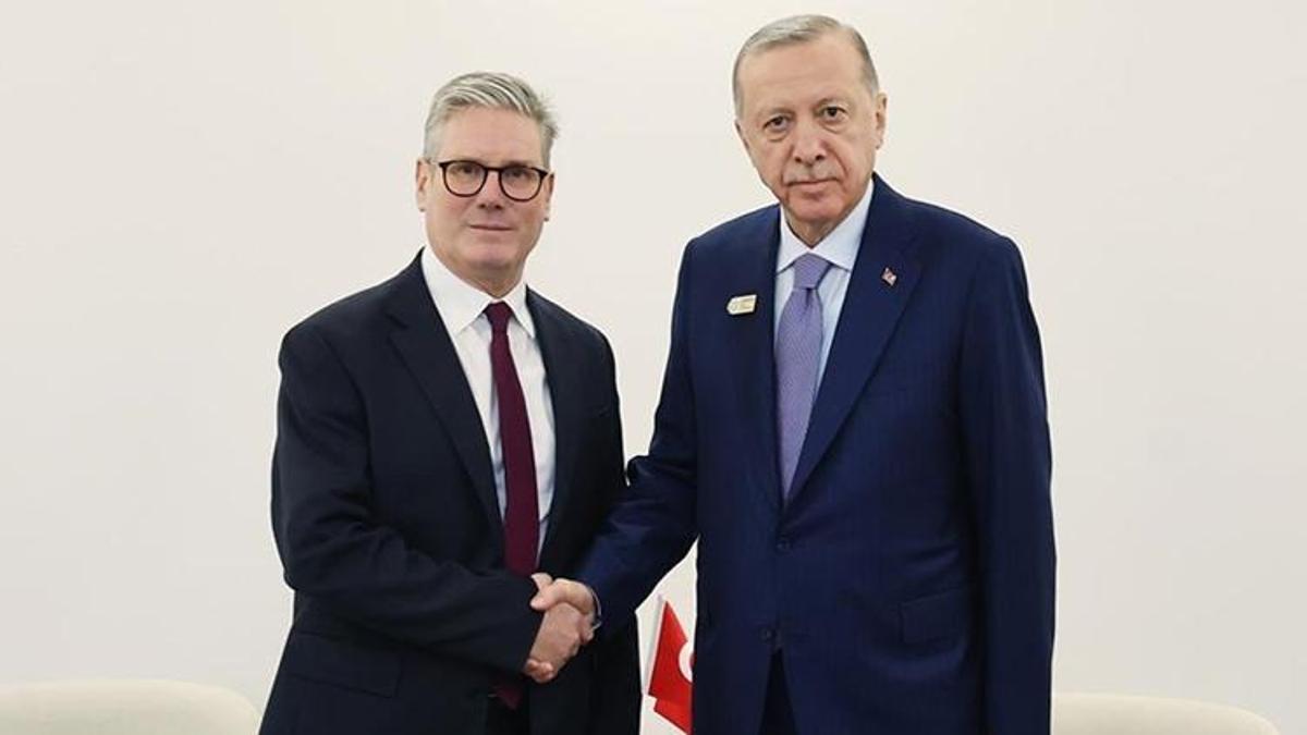 Cumhurbaşkanı Erdoğan, İngiltere Başbakanı Starmer'i kabul etti