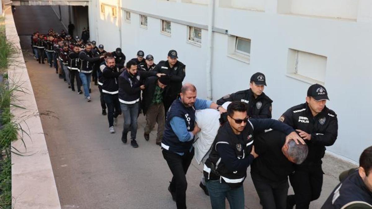Adana'da "Baygara" organize suç örgütüne operasyon! 207 üyesi tutuklandı