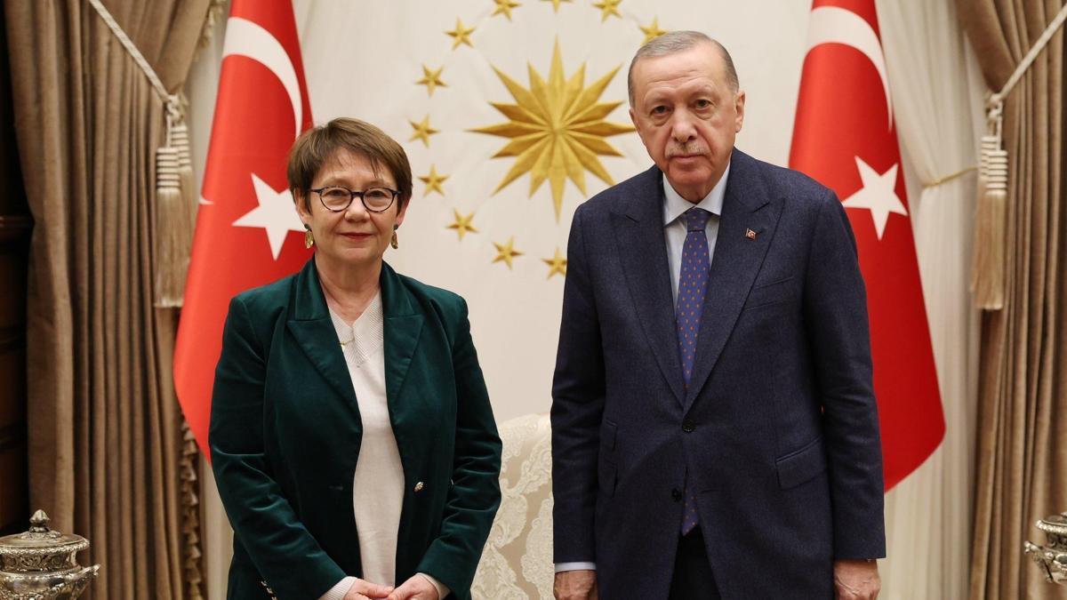 Cumhurbaşkanı Erdoğan, EBRD Başkanı Basso'yu kabul etti