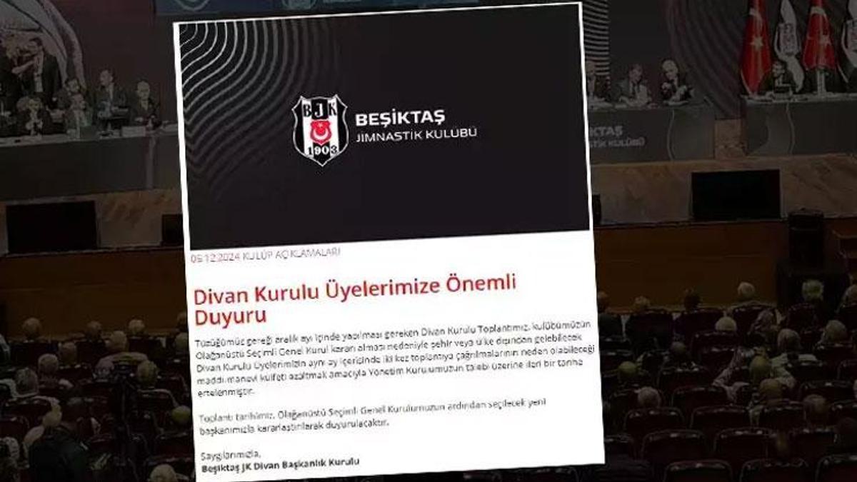 Beşiktaş'ta Divan Kurulu iptali üyelerin tepkisini çekti
