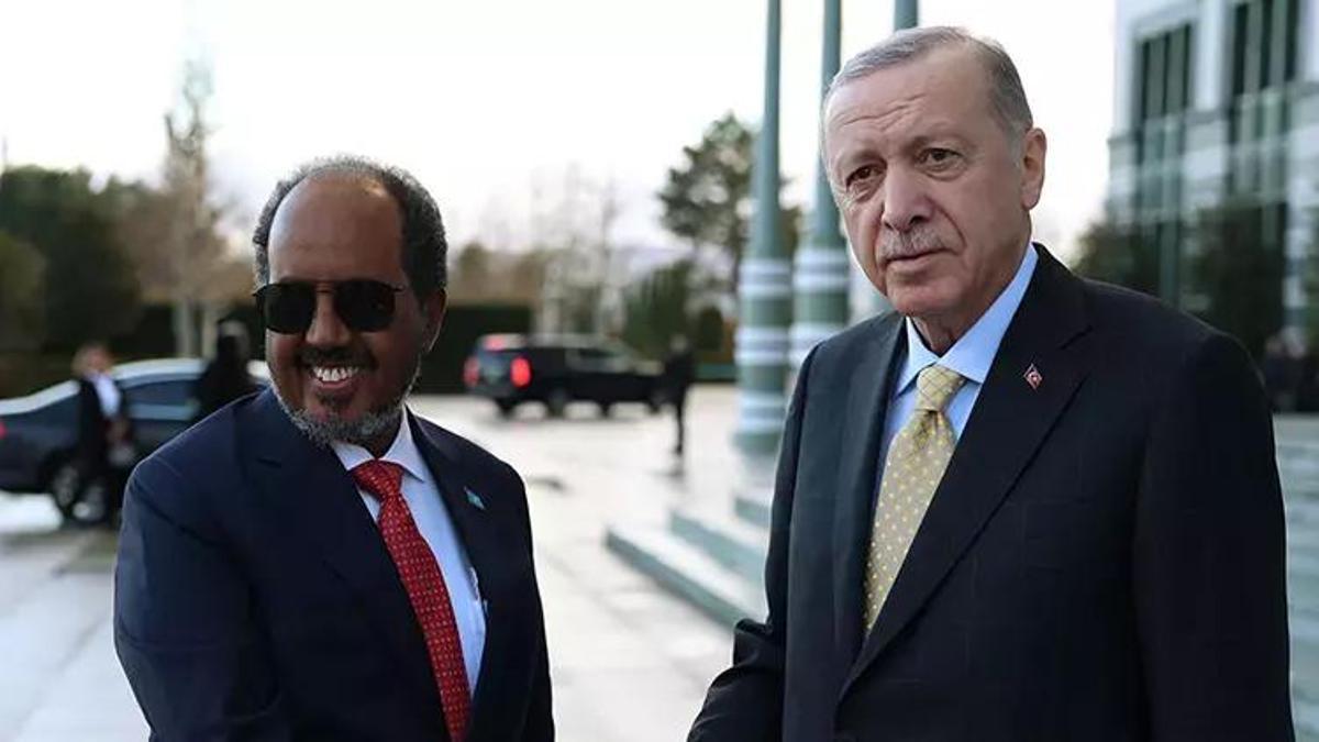 Cumhurbaşkanı Erdoğan, Somali Cumhurbaşkanı Mahmud'u kabul etti