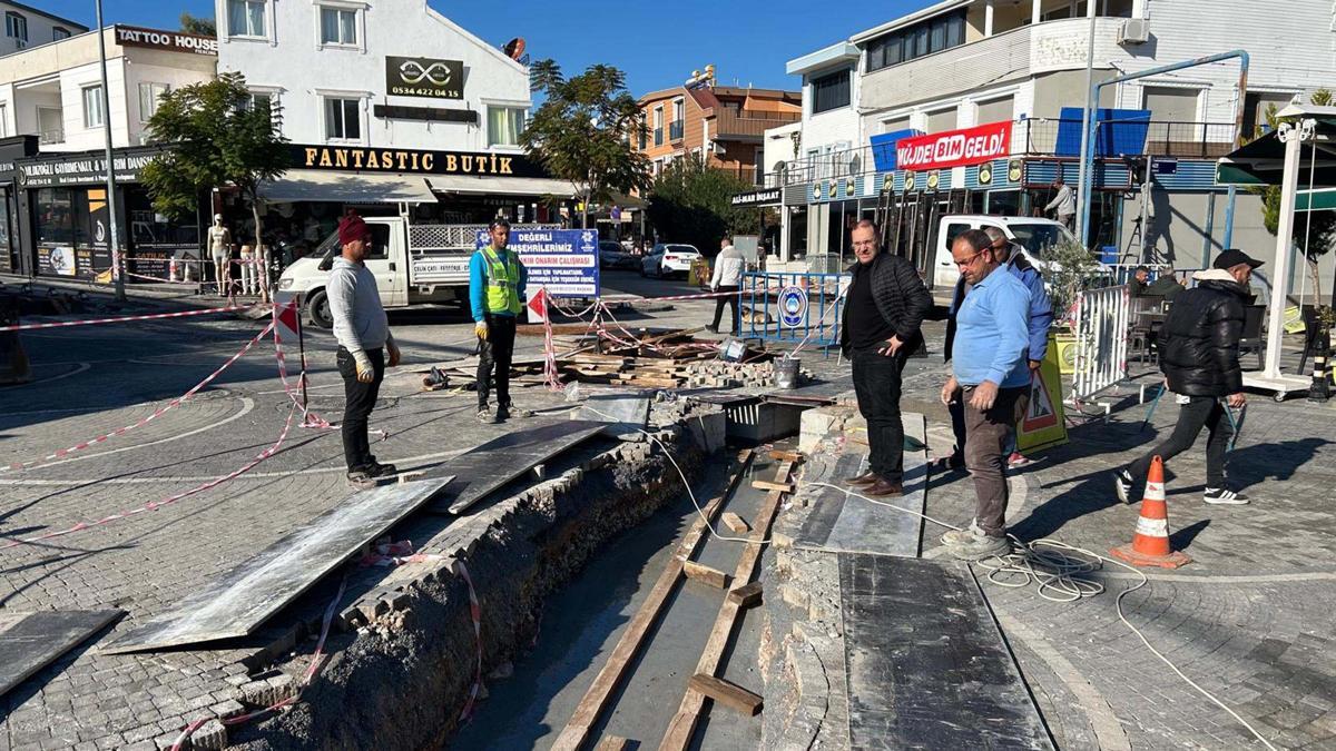 Didim Çamlık Mahallesi'nde yağmur suyu ızgara hattı çalışmalarına başlandı