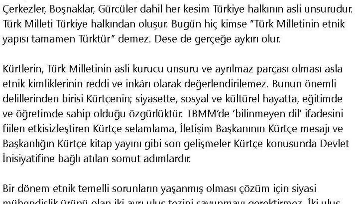 Cumhurbaşkanı Başdanışmanı Uçum: Türkiye Yüzyılı; Türk ve Kürt yüzyılıdır