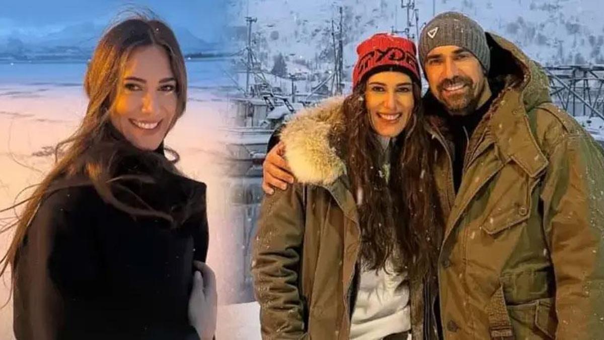 İbrahim Çelikkol'dan romantik paylaşım! 2025'i Norveç’te karşıladılar