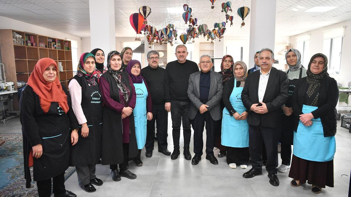 Başkan Büyükkılıç, Umay Kadın Kooperatifi'ni ziyaret etti