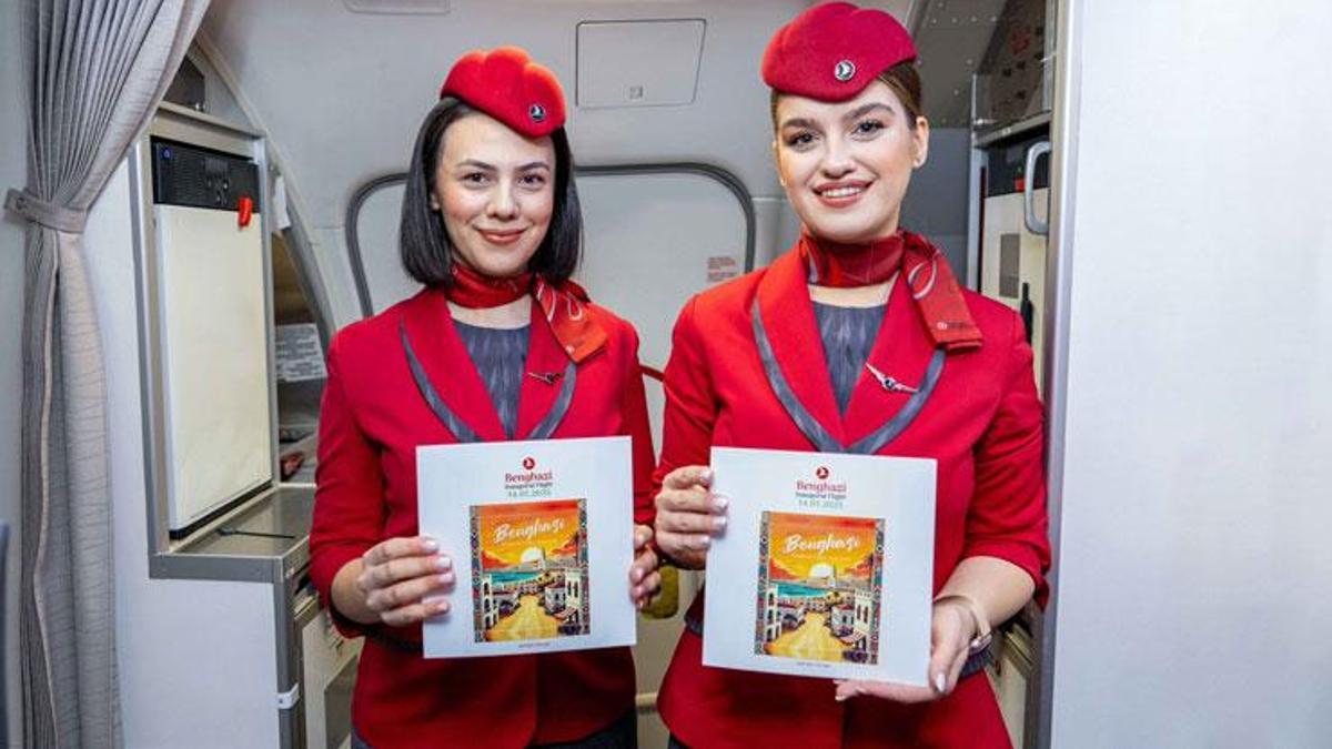 Türk Hava Yolları'nın İstanbul-Bingazi seferleri 10 yıl sonra tekrar başladı
