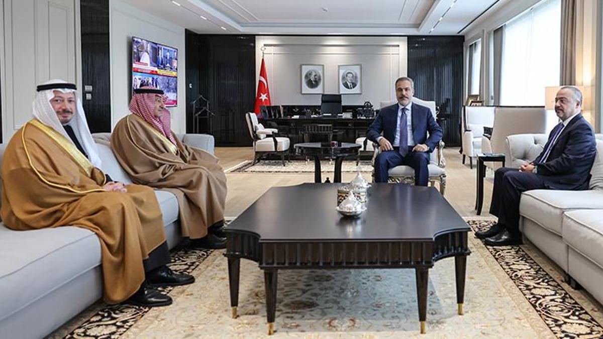 Dışişleri Bakanı Hakan Fidan, Suudi Arabistan Dışişleri Bakan Yardımcısını kabul etti