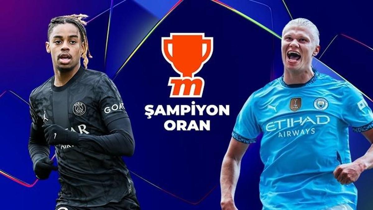 Şampiyonlar Ligi'nde dev maç: PSG - Manchester City! Şampiyon Oran farkı Misli'de...