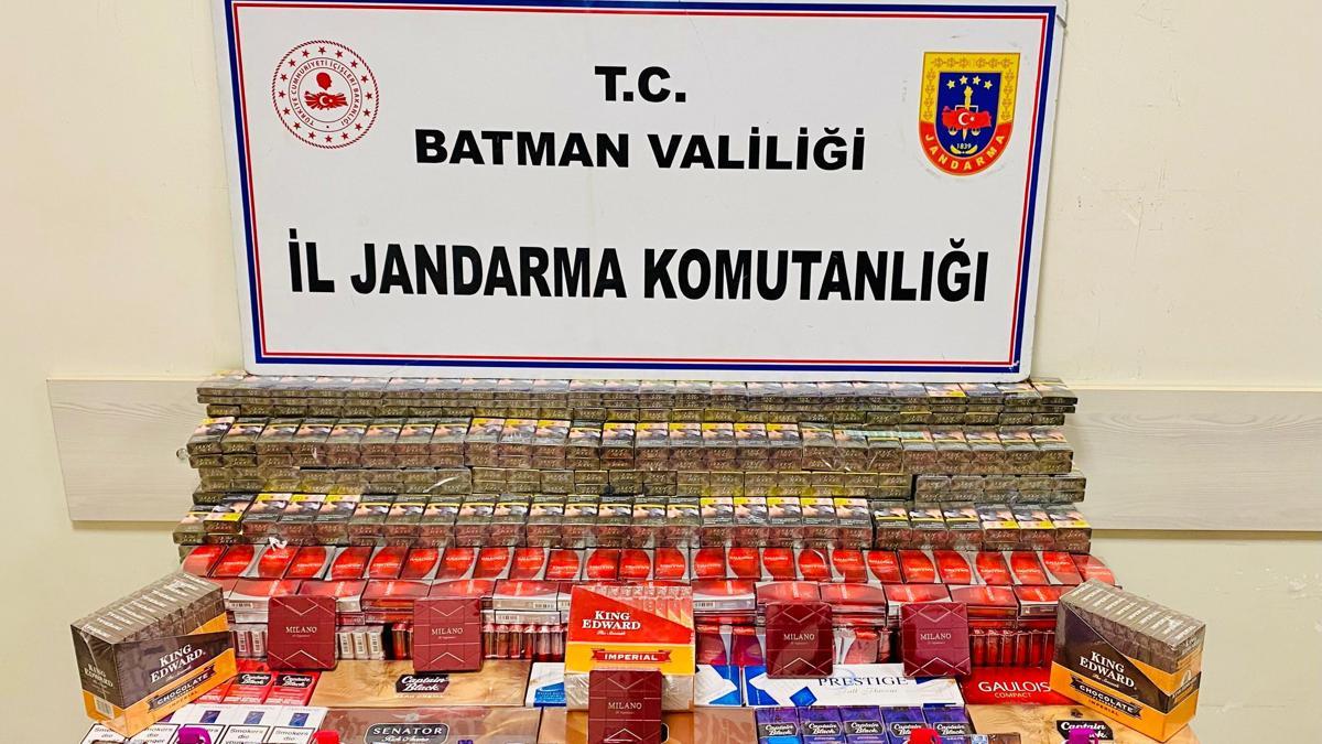 Hasankeyf’te bin 308 paket kaçak sigara ele geçirildi