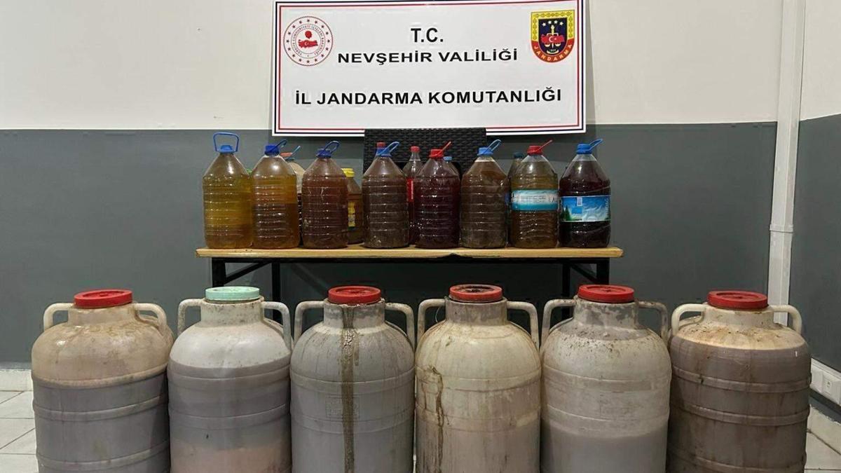Nevşehir'de kaçak şarap operasyonu: 1 gözaltı