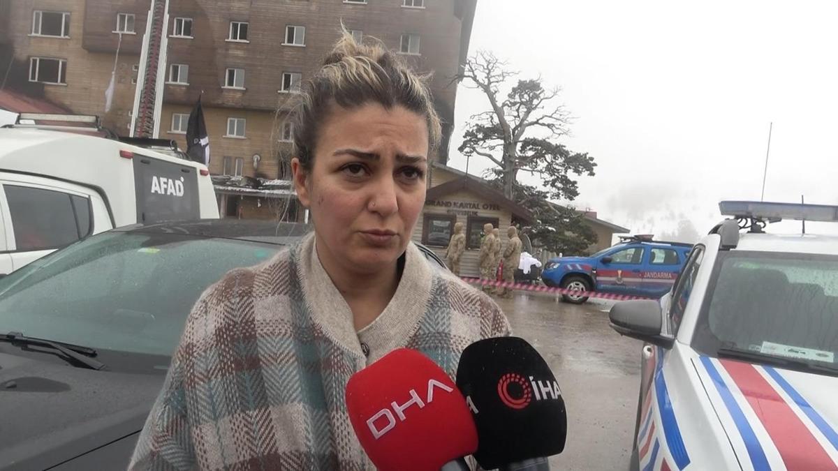 Grand Kartal Otel'de çıkan yangın sırasında pencereden atlayarak kurtulan anne ve kızı o anları anlattı
