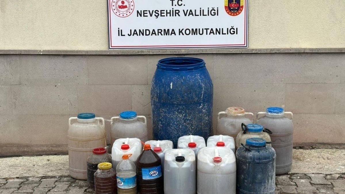 Nevşehir'de 471 litre kaçak şarap ele geçirildi
