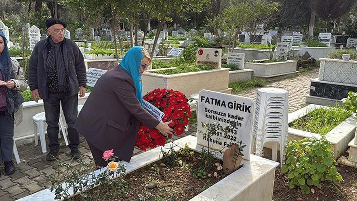 Fatma Girik, vefatının 3. yıldönümünde mezarı başında anıldı