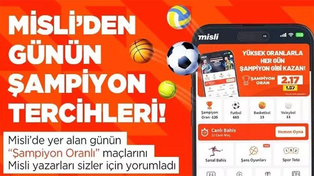 Hem Fenerbahçe hem Beşiktaş karşılaşmalarında iki ekip de gol bulur, Tottenham evinde galip gelir! Misli’den Günün Şampiyon Terchileri…