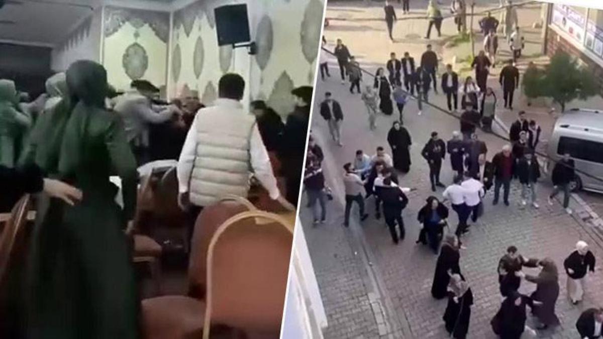 Takı töreni erkene alınmak istenildi, ortalık fena karıştı! Kameralar anbean kaydetti