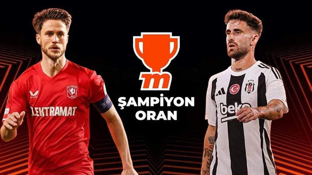 Beşiktaş, UEFA Avrupa Ligi'nde play-off turu için Twente deplasmanında! Bu mücadele Şampiyon Oran farkı ile Misli'de