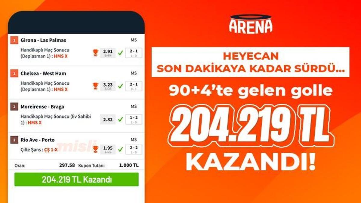 Heyecan son dakikaya kadar sürdü… 90+4’te gelen golle 204.219 TL kazandı!