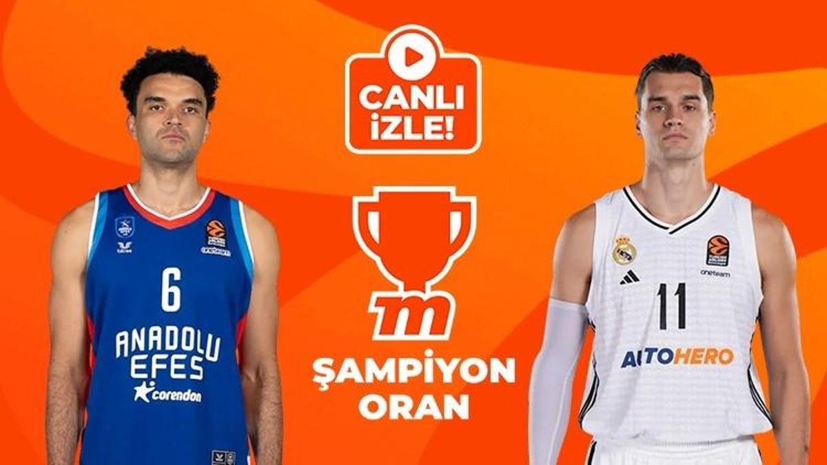 Anadolu Efes, THY Avrupa Ligi'nde Real Madrid'i ağırlayacak! Dev mücadele canlı yayın ve Şampiyon Oranlar ile Misli'de