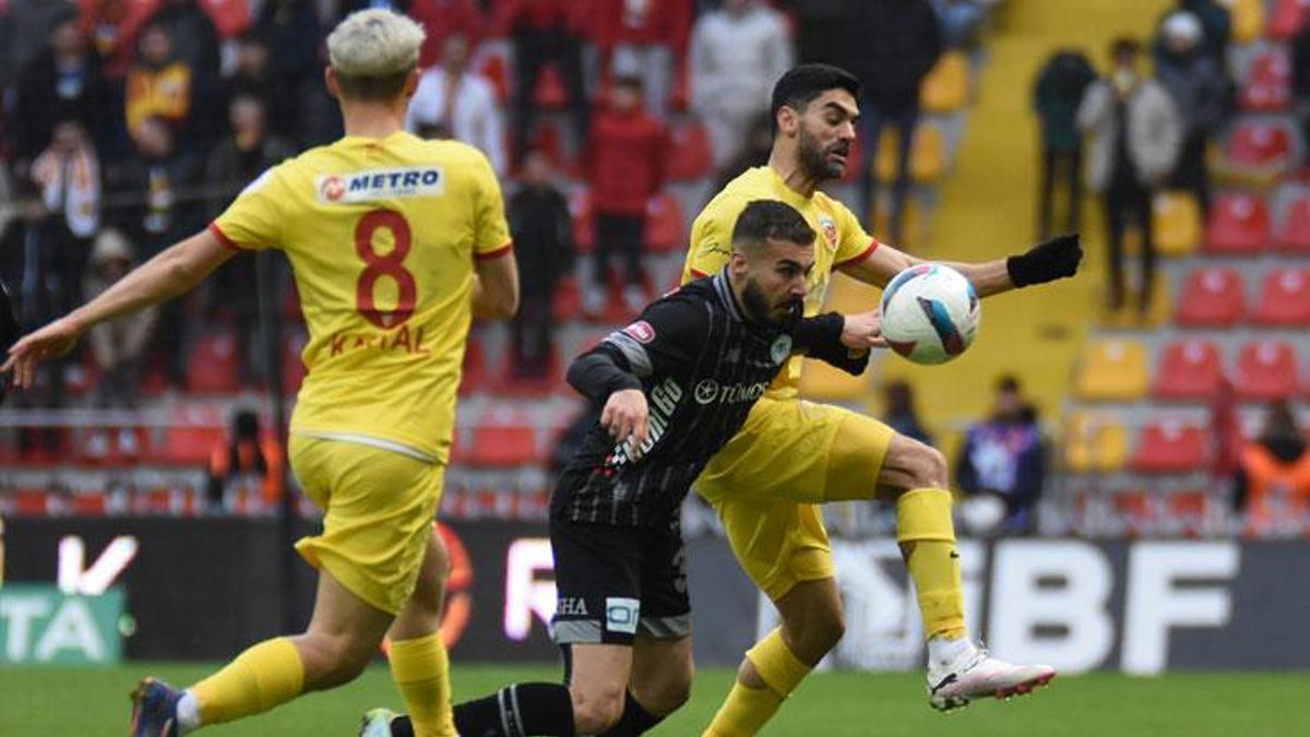 Kayserispor - Konyaspor maçında gol yağmuru!