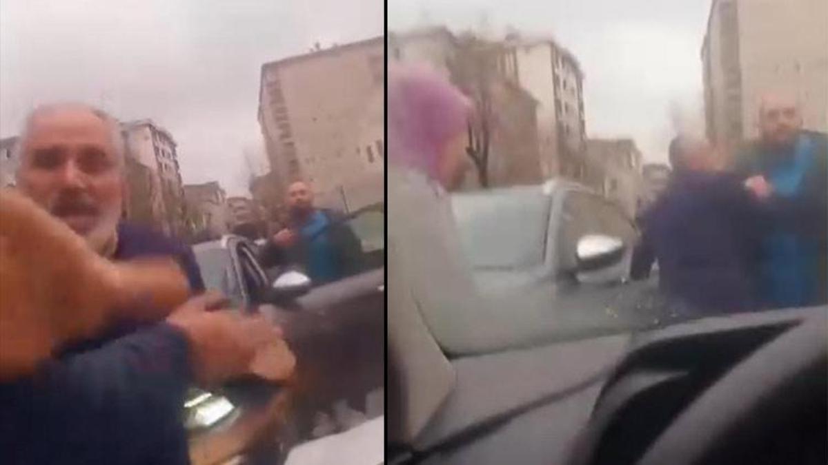 Trafik magandası bu kez Bağcılar'da ortaya çıktı! 'O telefonu kırarım' diyerek saldırdı, çocuk hıçkırarak ağladı