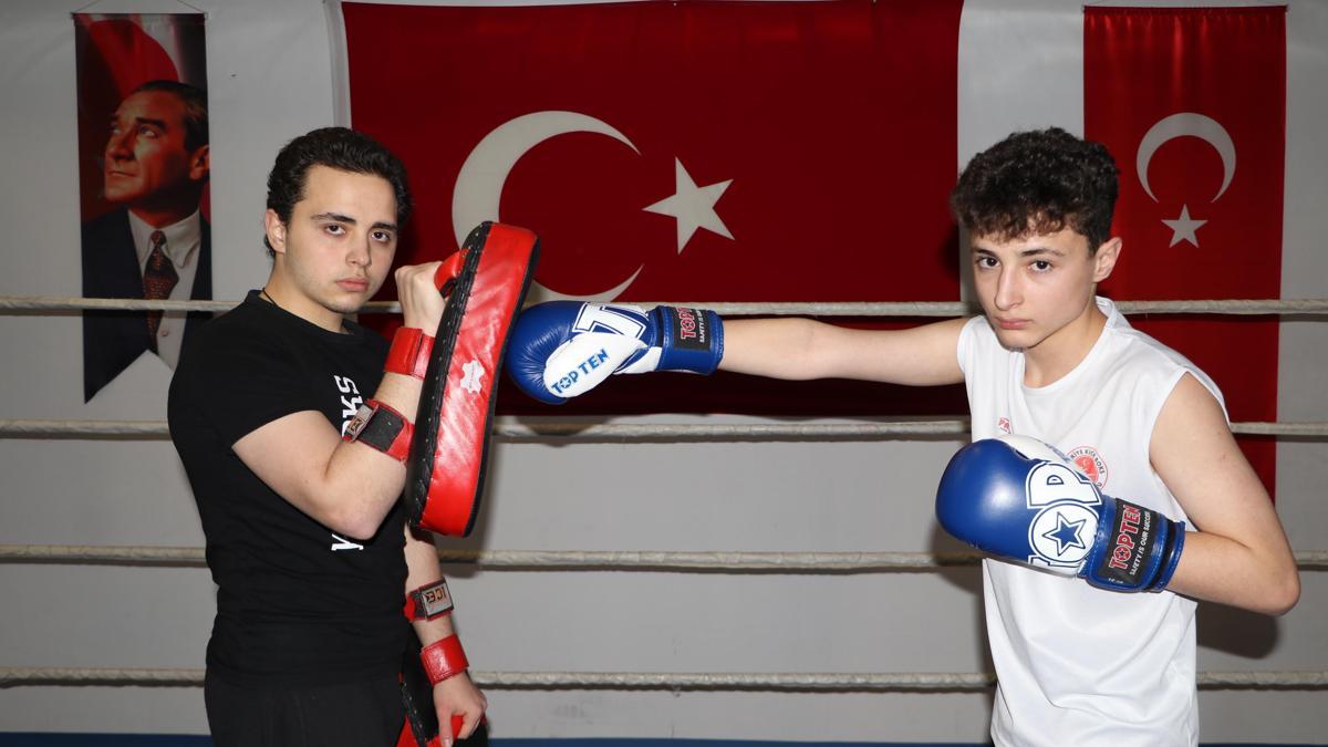 Beyin kanaması geçirince bıraktığı kick boksu öğrettiği kardeşi, ilk turnuvada kürsüye çıktı