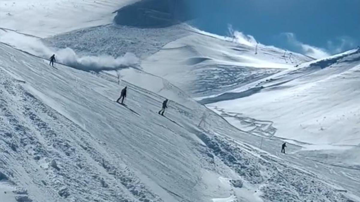 Palandöken'de çığ tehlikesi! Kayak merkezinde paniğe neden oldu: O anlar kamerada