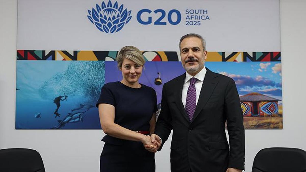 Dışişleri Bakanı Hakan Fidan, G20 toplantısında Kanadalı mevkidaşıyla görüştü