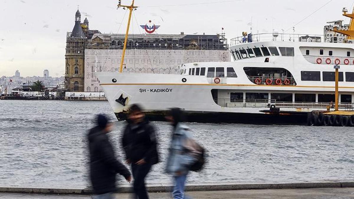 İstanbul'da yoğun tipi nedeniyle Şehir Hatları seferleri iptal edildi