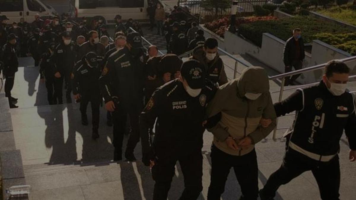 İstanbul'daki suç örgütü soruşturmasında yakalanan 15 şüpheli tutuklandı