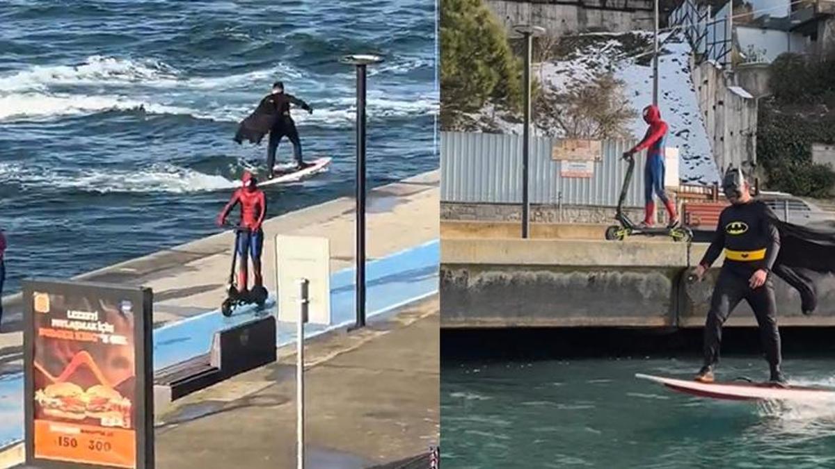 Bebek sahilindeki görüntüleri çok konuşuldu! Spiderman ve Batman açıklama yaptı: Bu kadar dikkat çekeceğini düşünmemiştik