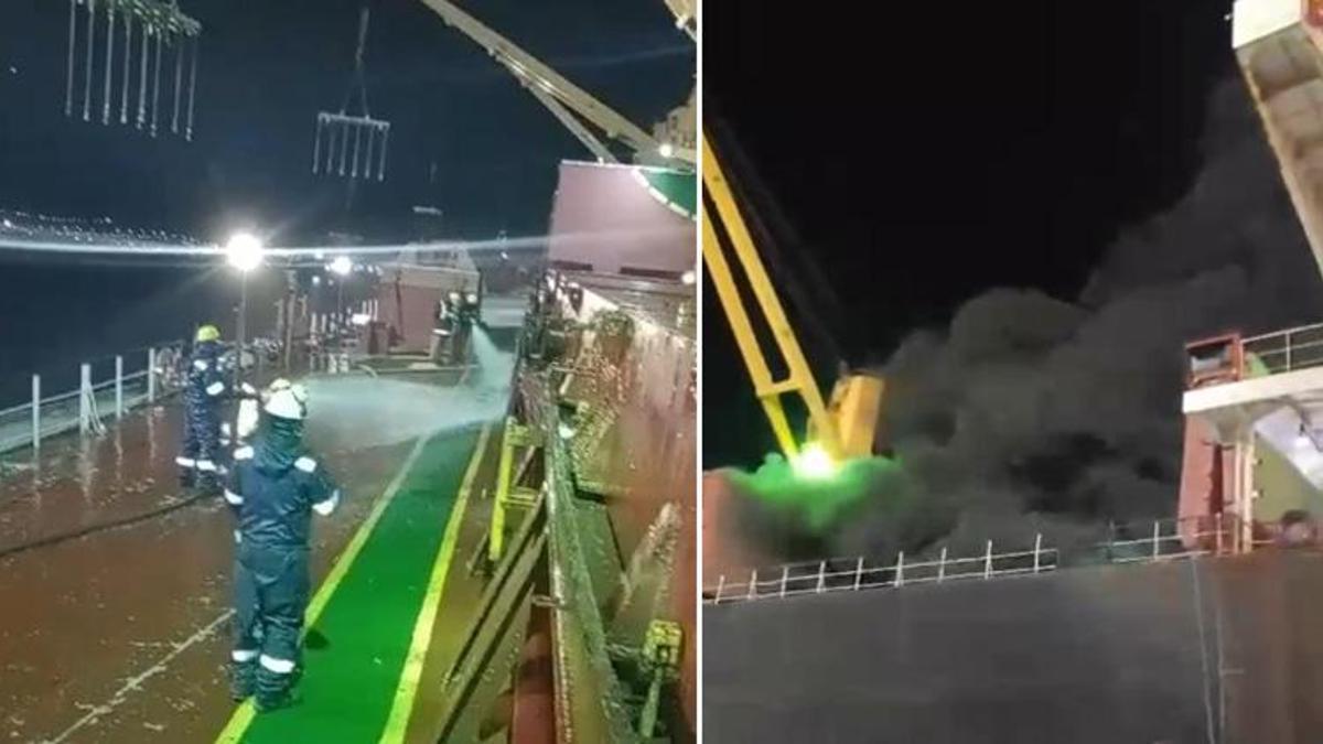 Adana Limanı'ndaki yangın kontrol altına alındı