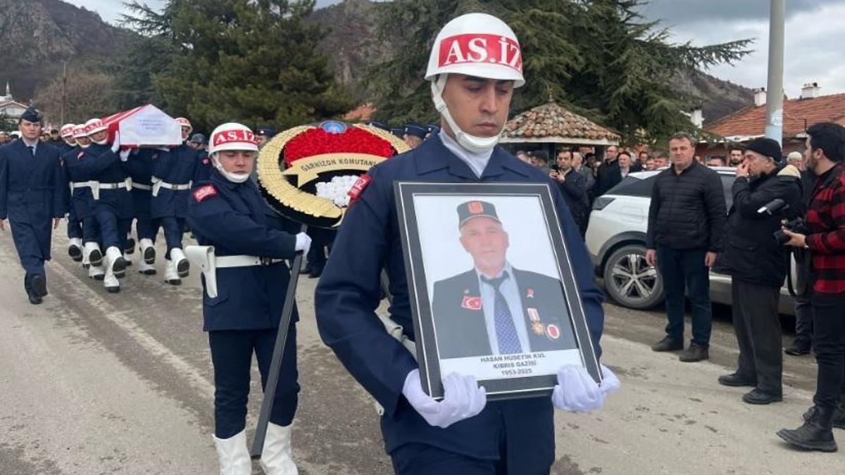 Kıbrıs Gazisi Kul, son yolculuğuna uğurlandı