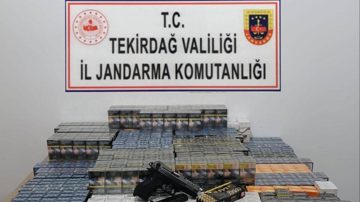 Tekirdağ’da makaron ve kaçak sigara ele geçirildi