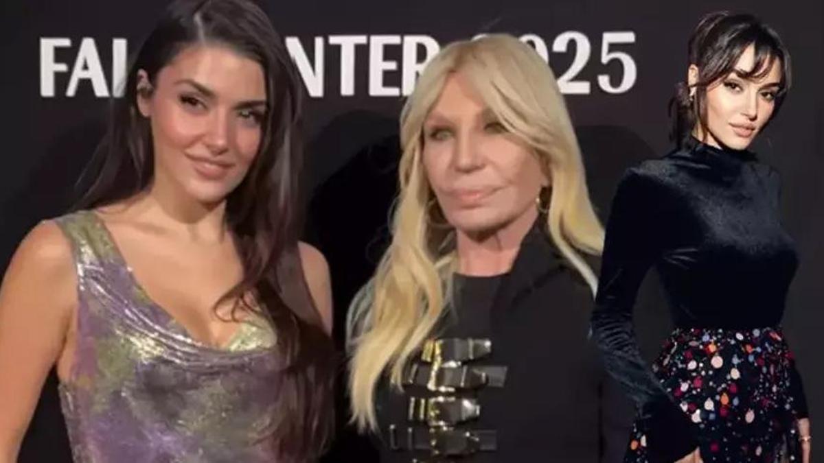 Sosyal medyada beğeni yağdı! Hande Erçel ve Donatella Versace aynı karede