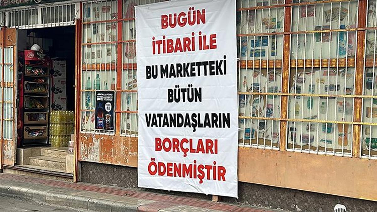 Depremzede kentte bir hayırsever, vatandaşın milyonluk borcunu ödedi
