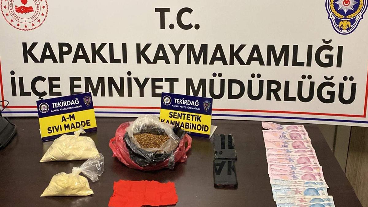 Kapaklı'da uyuşturucuyla yakalanan 2 kişi tutuklandı
