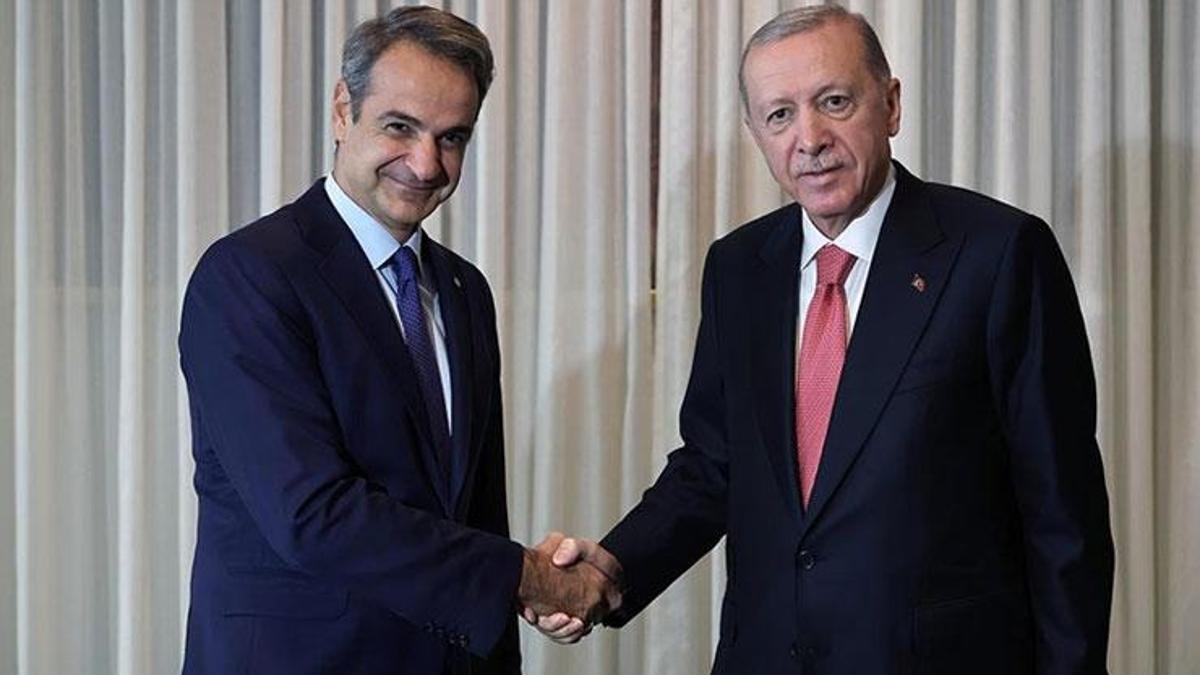 Cumhurbaşkanı Erdoğan, Yunanistan Başbakanı Miçotakis ile görüştü