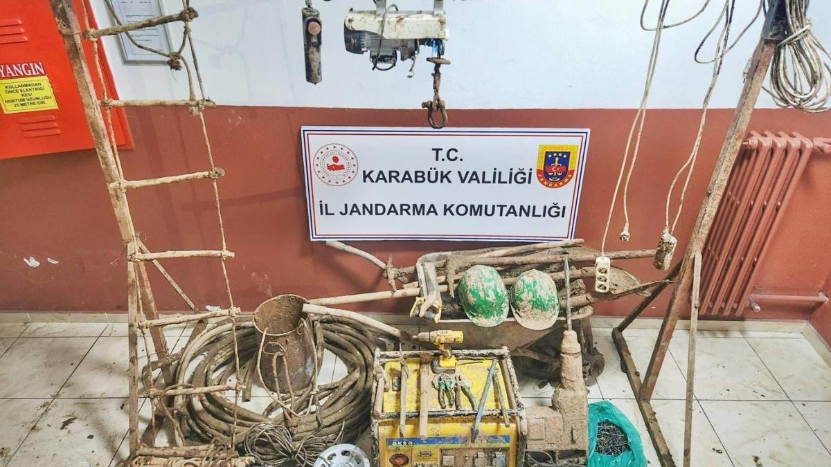 Karabük'te kaçak kazı yapan definecilere operasyon; 7 tutuklama