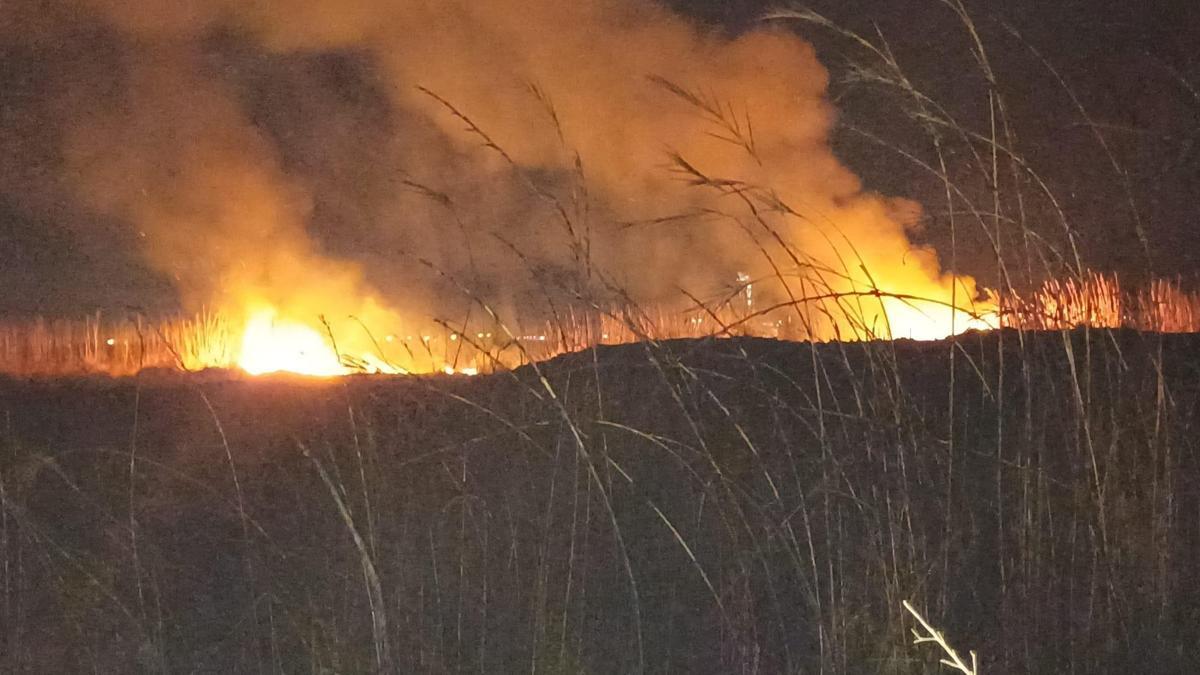 Hatay'da sazlık yangını söndürüldü