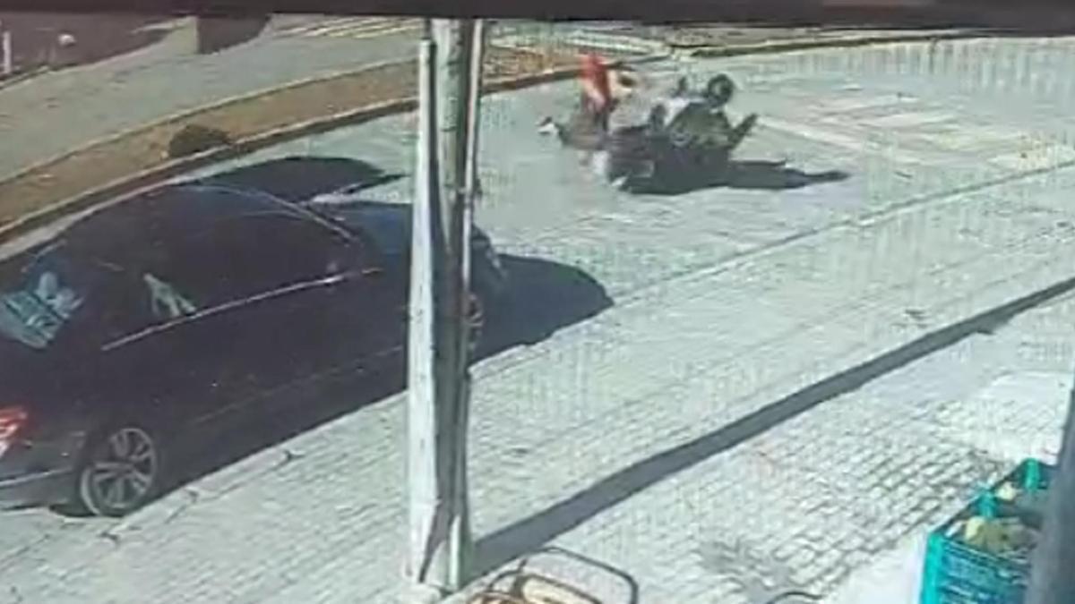 Tekirdağ'da, motosiklet ile yayaya çarptı; 2 yaralı